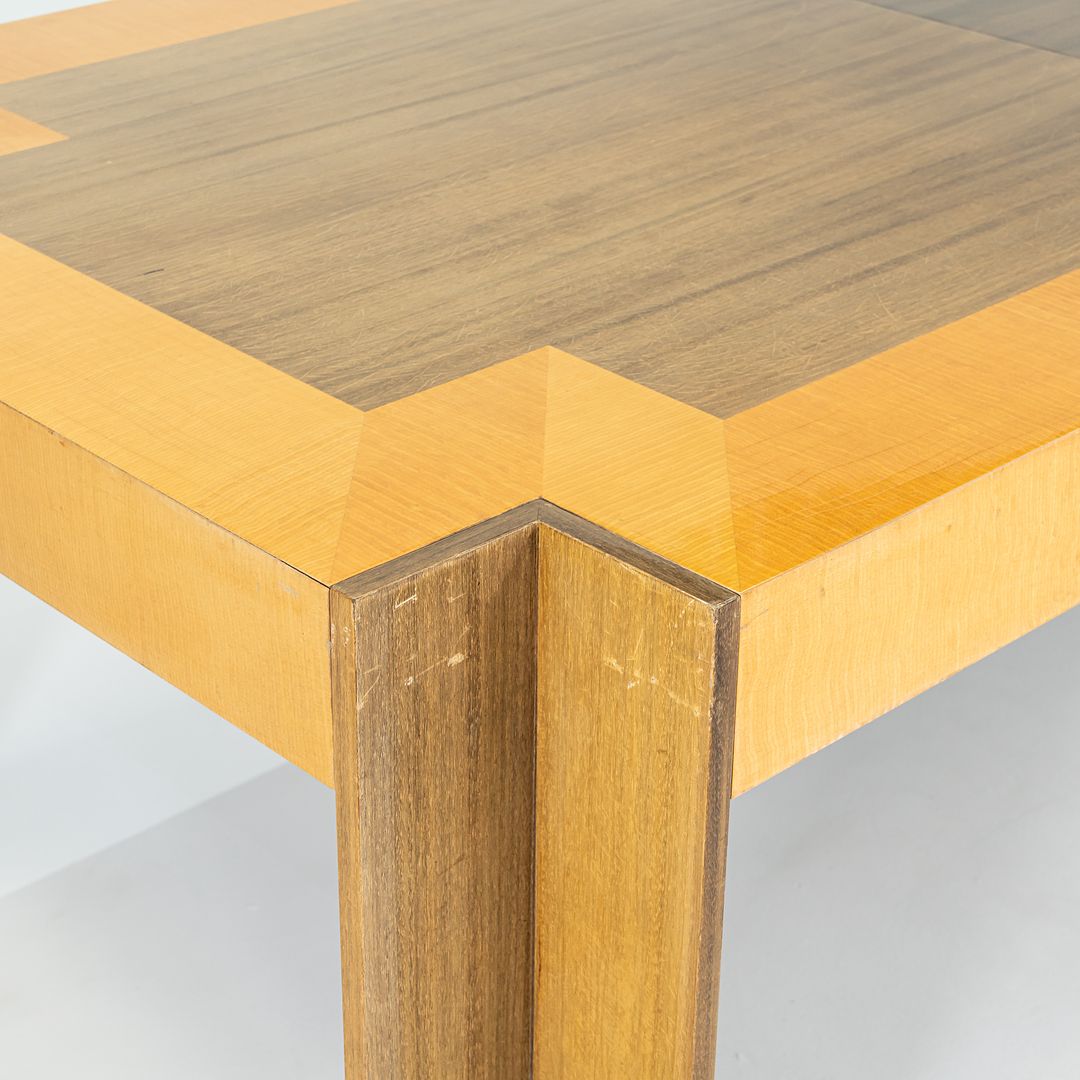 1989 Leon Rosen for Pace Collection Medina Dining Table with Two Leaves 84-121 inches