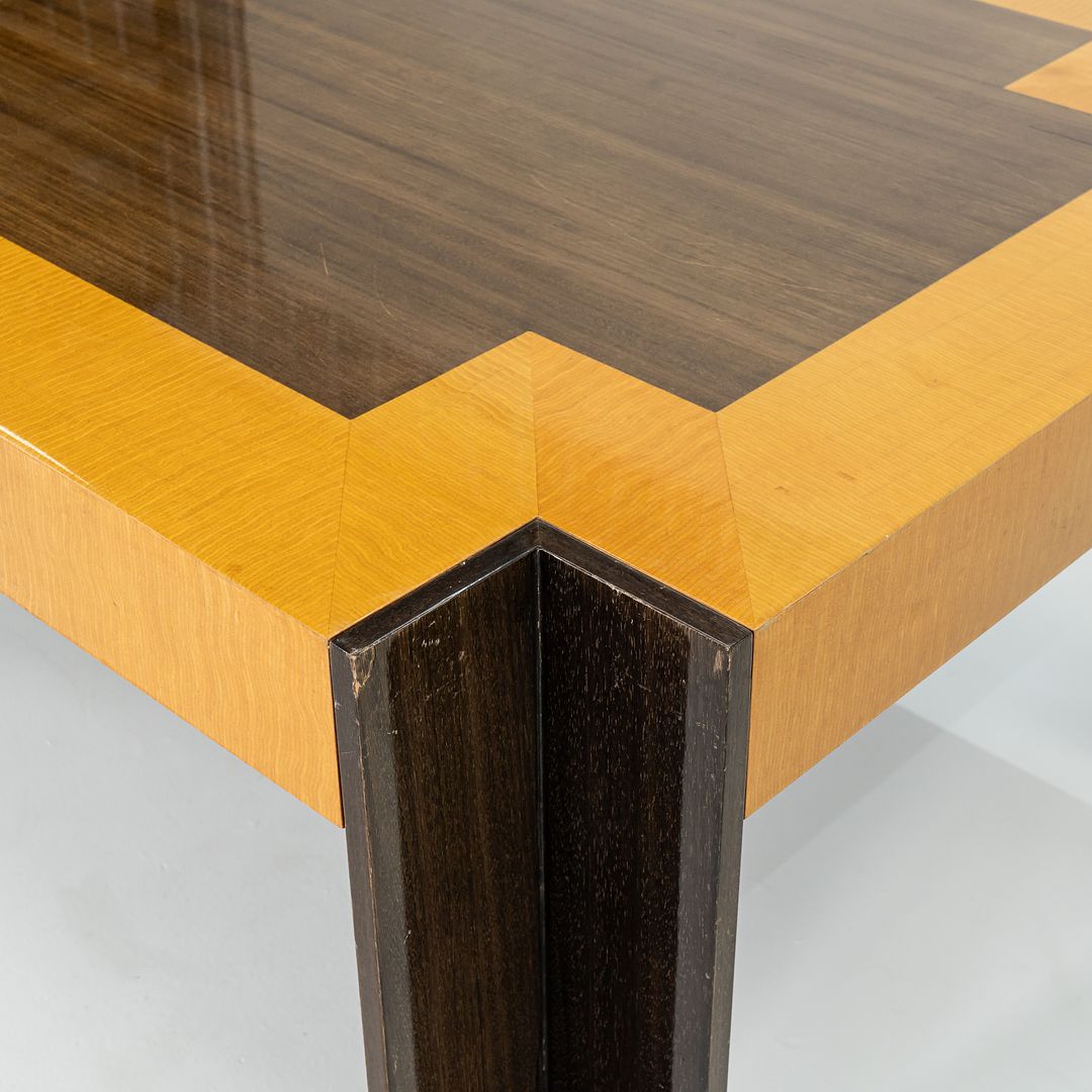 1989 Leon Rosen for Pace Collection Medina Dining Table with Two Leaves 84-121 inches