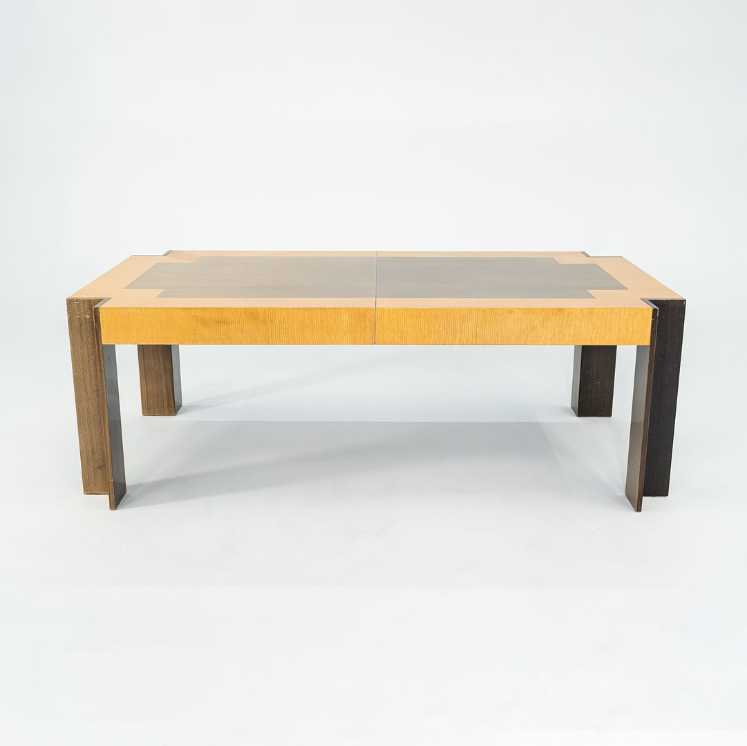 1989 Leon Rosen for Pace Collection Medina Dining Table with Two Leaves 84-121 inches