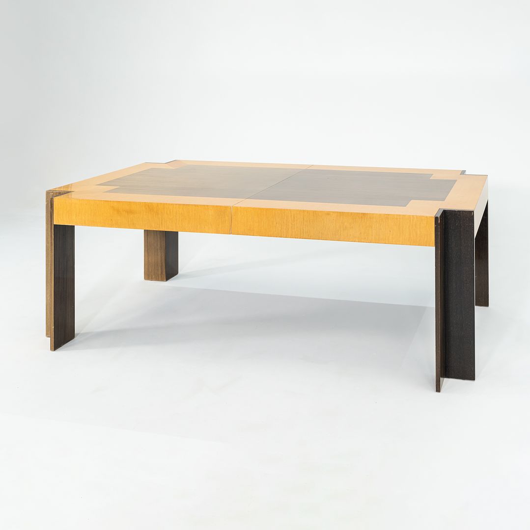 1989 Leon Rosen for Pace Collection Medina Dining Table with Two Leaves 84-121 inches