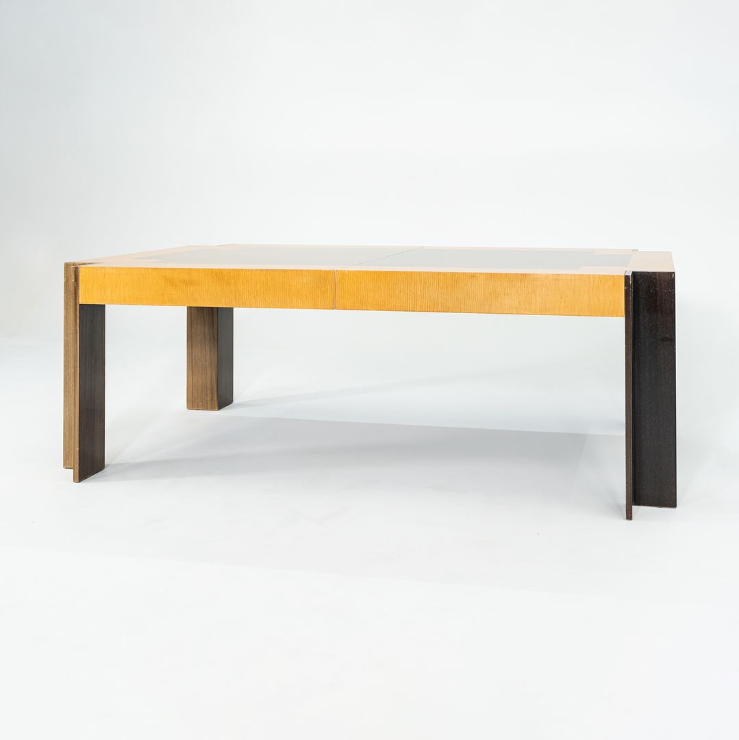 1989 Leon Rosen for Pace Collection Medina Dining Table with Two Leaves 84-121 inches