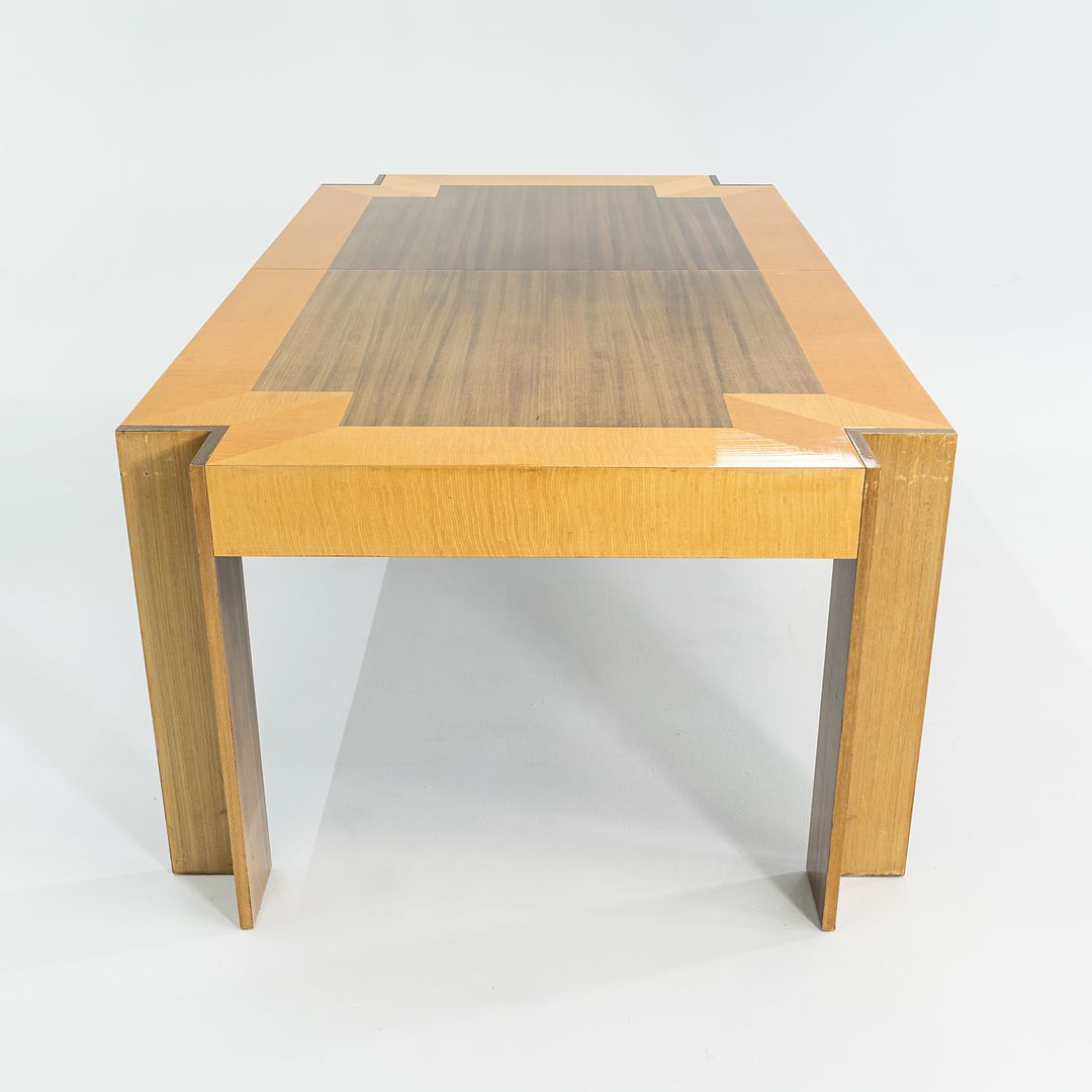 1989 Leon Rosen for Pace Collection Medina Dining Table with Two Leaves 84-121 inches
