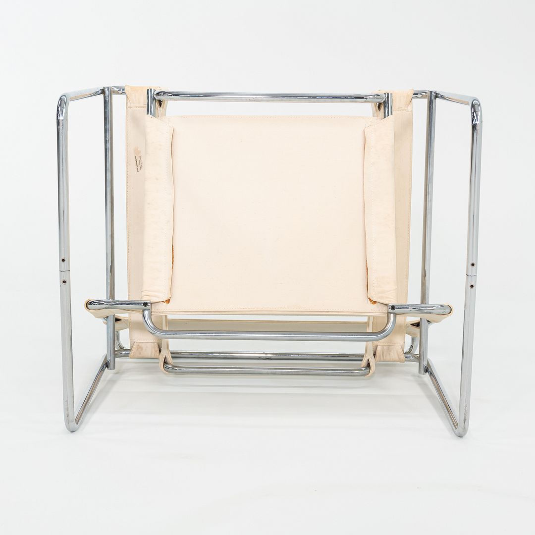 C. 1968 Wassily B3 Lounge Chair by Marcel Breuer for Knoll/Gavina in Off-White