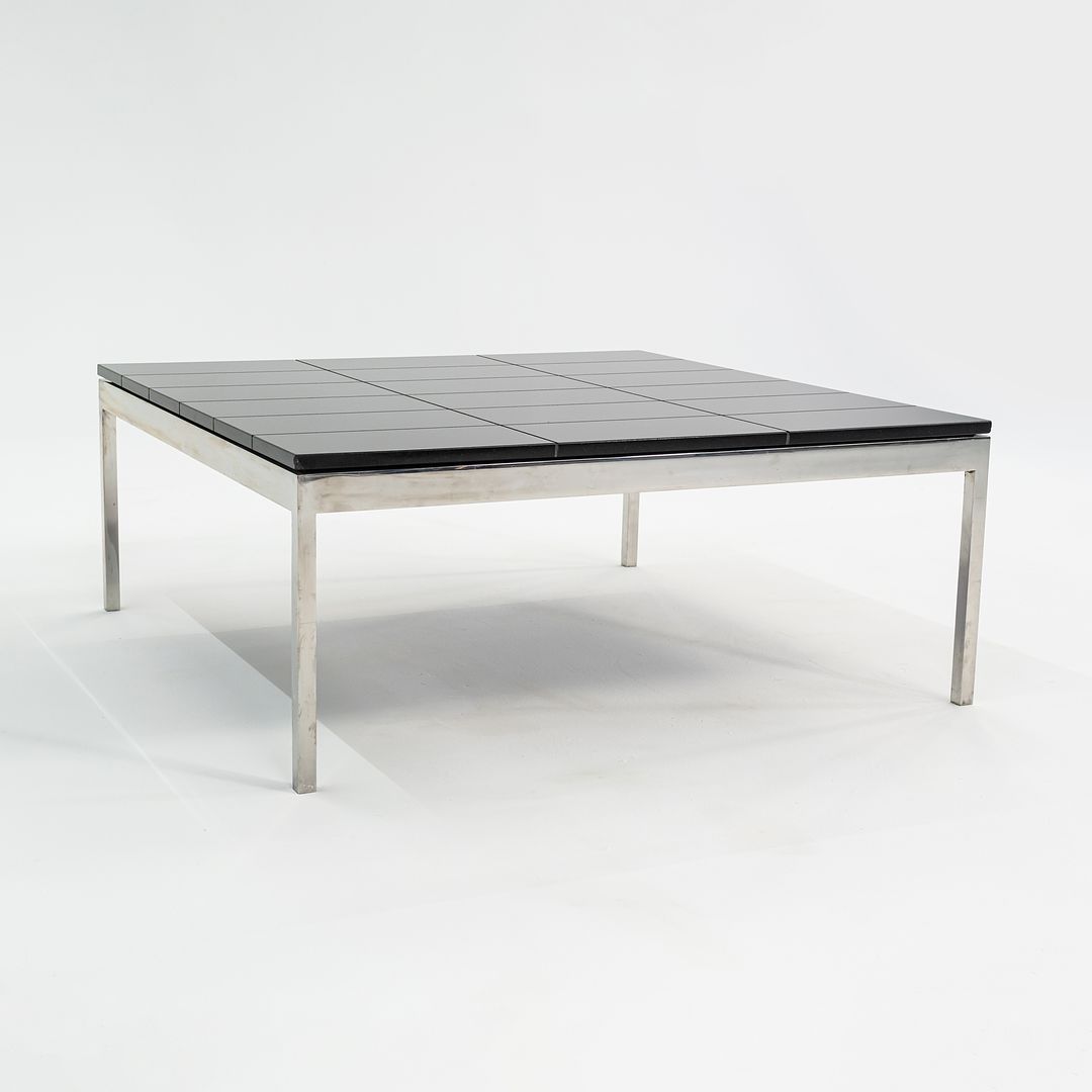 1974 Davis Allen and Gordon Bunshaft of SOM Coffee Table in Granite and Steel from Sears Tower 4x Available