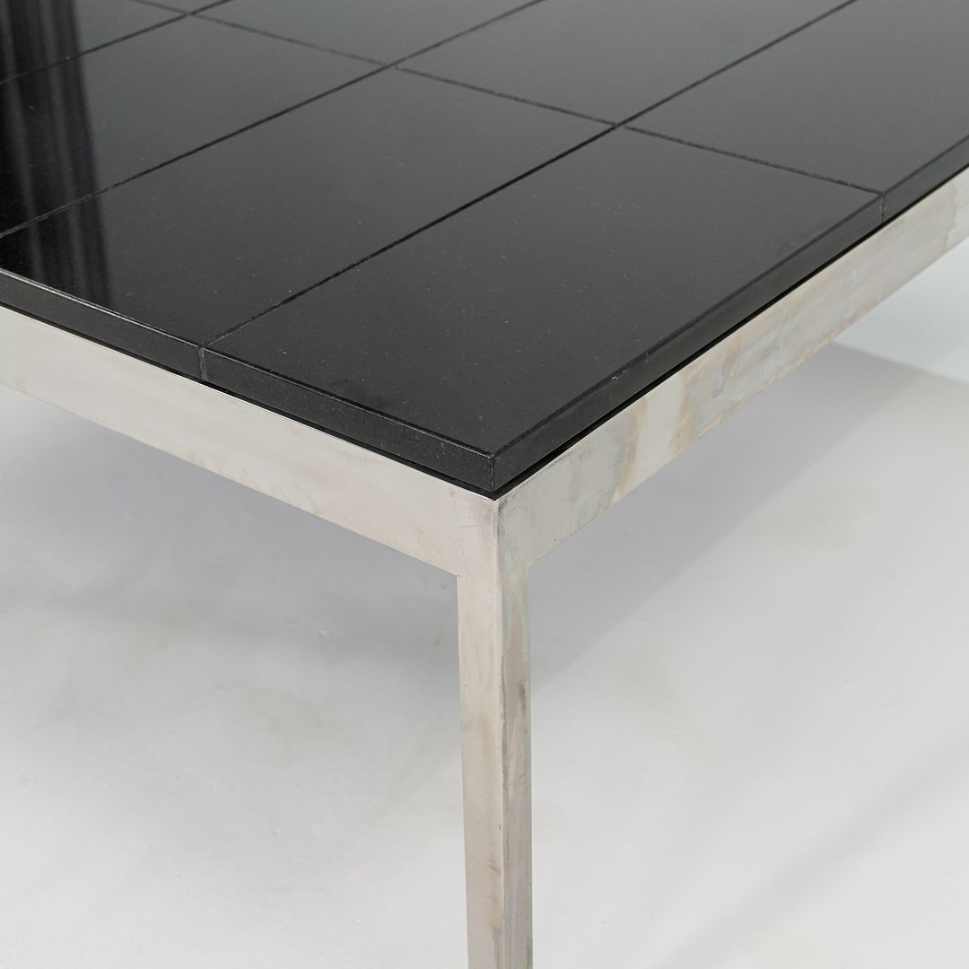 1974 Davis Allen and Gordon Bunshaft of SOM Coffee Table in Granite and Steel from Sears Tower 4x Available