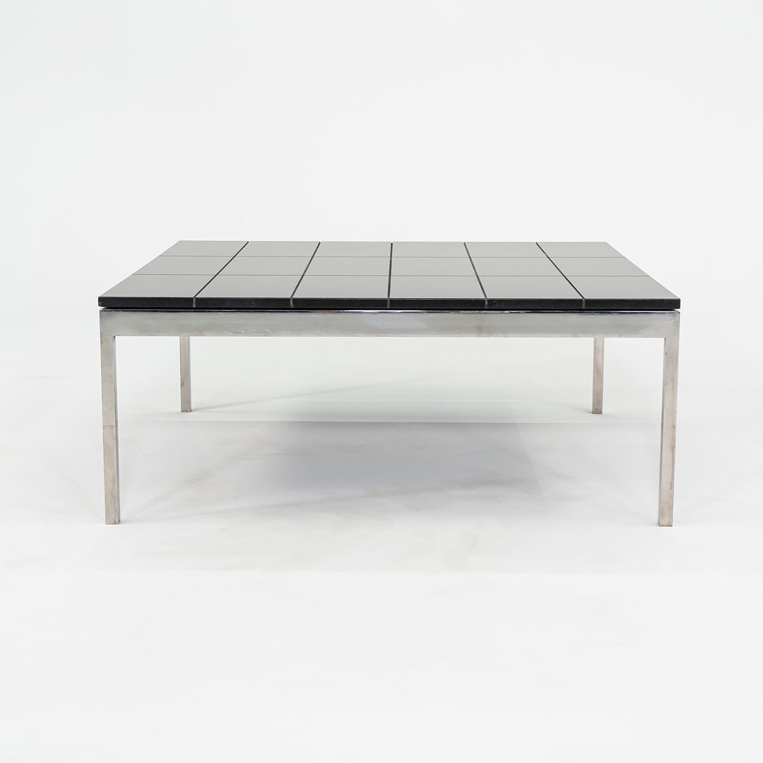 1974 Davis Allen and Gordon Bunshaft of SOM Coffee Table in Granite and Steel from Sears Tower 4x Available