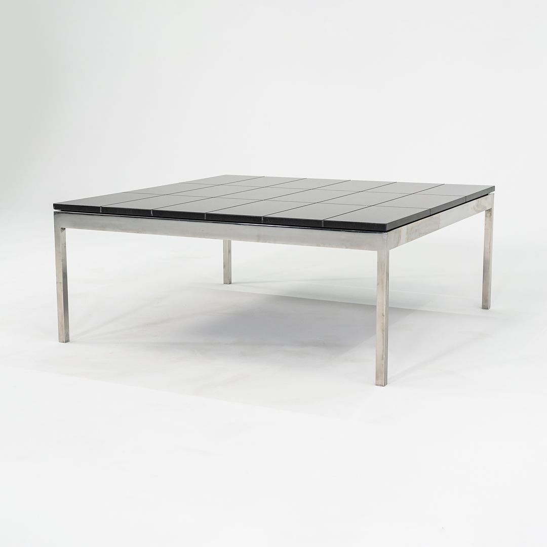 1974 Davis Allen and Gordon Bunshaft of SOM Coffee Table in Granite and Steel from Sears Tower 4x Available
