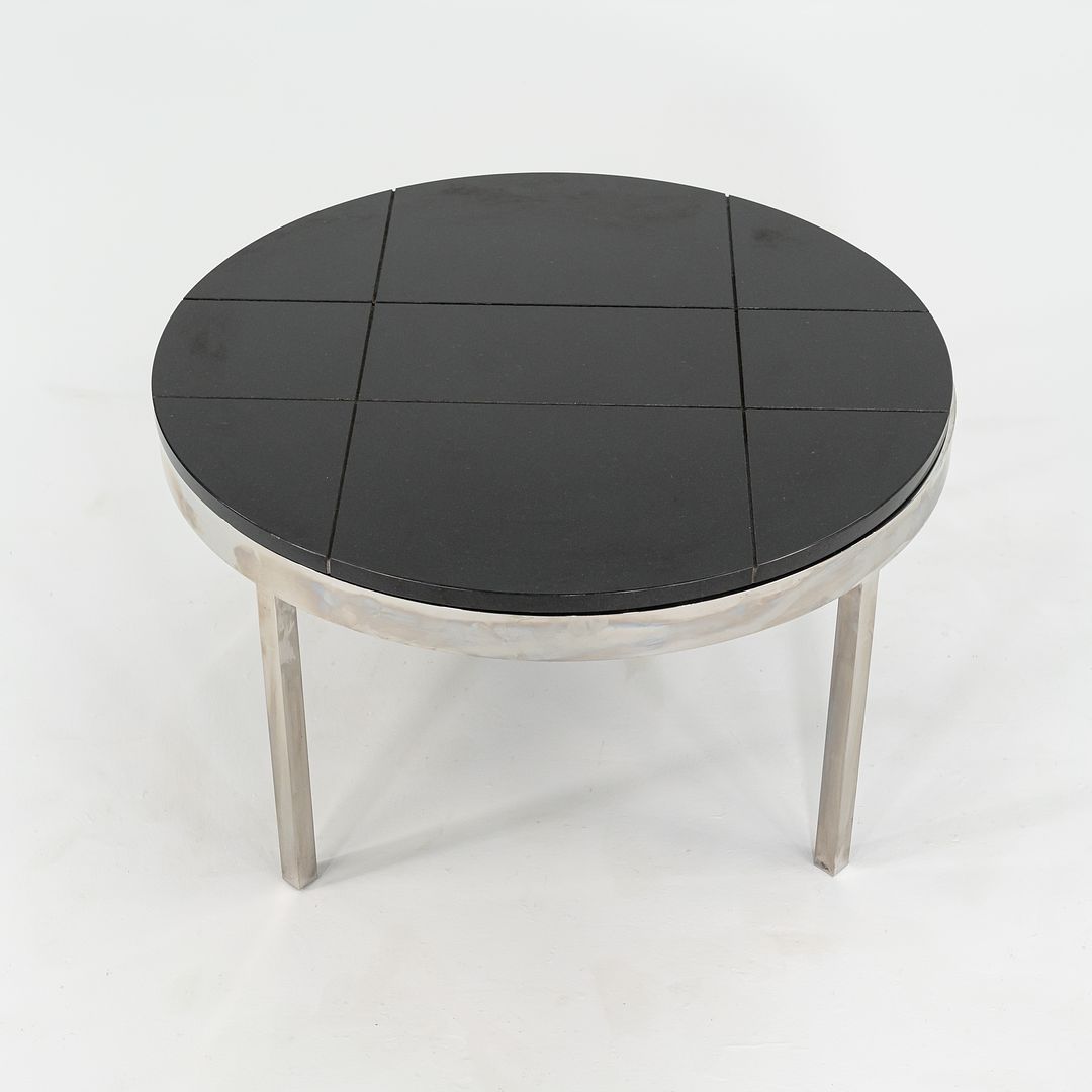 1974 Davis Allen and Gordon Bunshaft of SOM Coffee / End Table in Granite and Steel from Sears Tower 4x Available