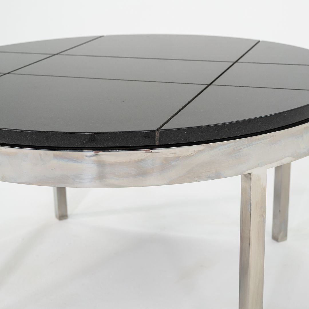 1974 Davis Allen and Gordon Bunshaft of SOM Coffee / End Table in Granite and Steel from Sears Tower 4x Available