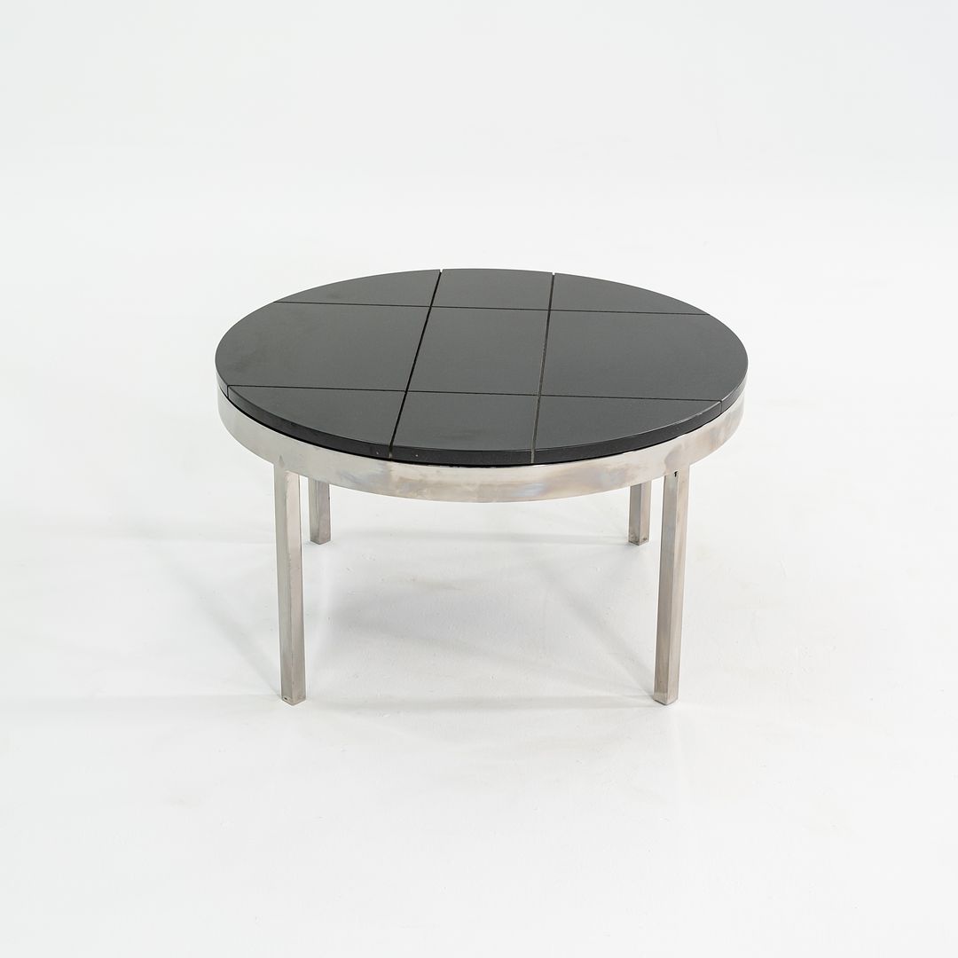 1974 Davis Allen and Gordon Bunshaft of SOM Coffee / End Table in Granite and Steel from Sears Tower 4x Available