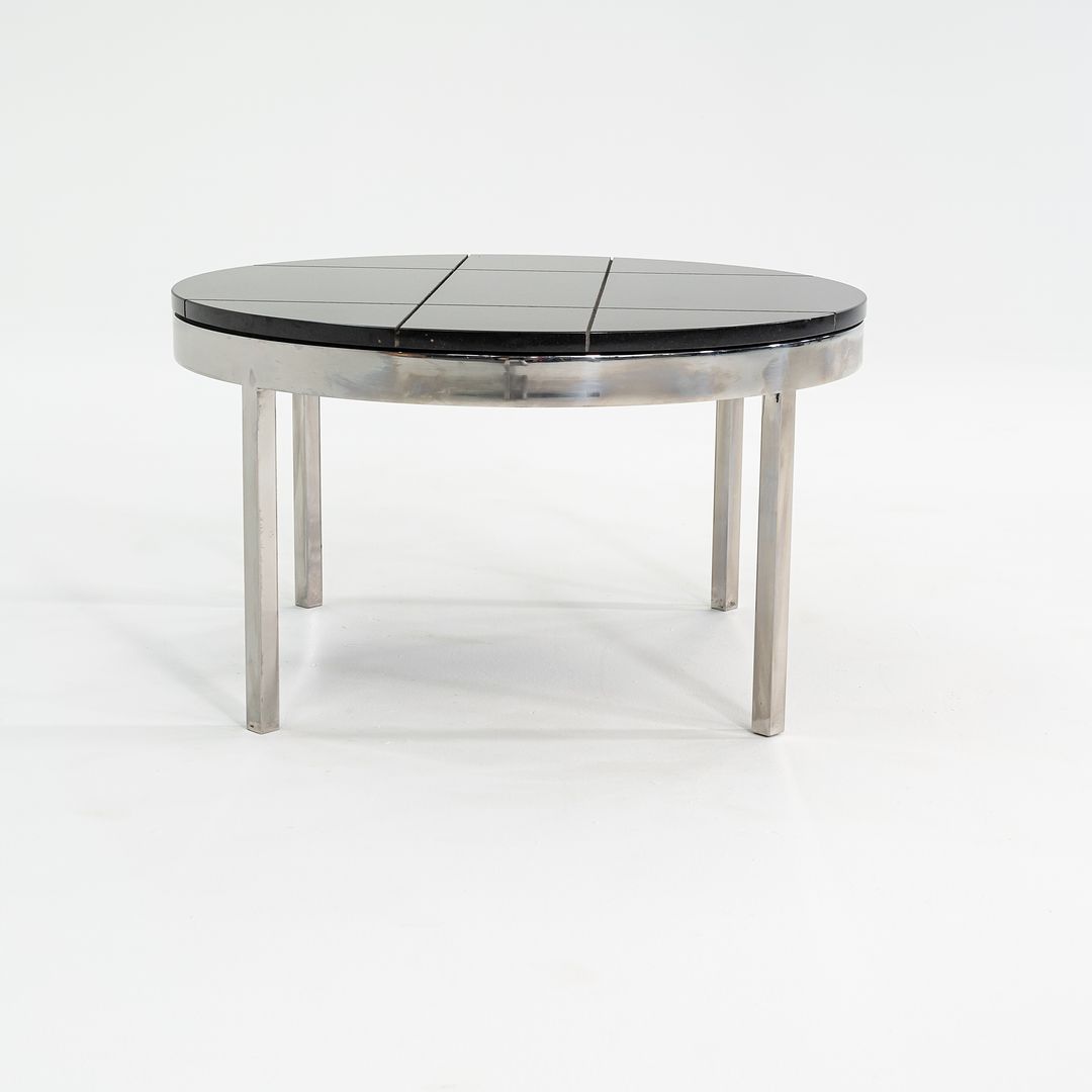 1974 Davis Allen and Gordon Bunshaft of SOM Coffee / End Table in Granite and Steel from Sears Tower 4x Available