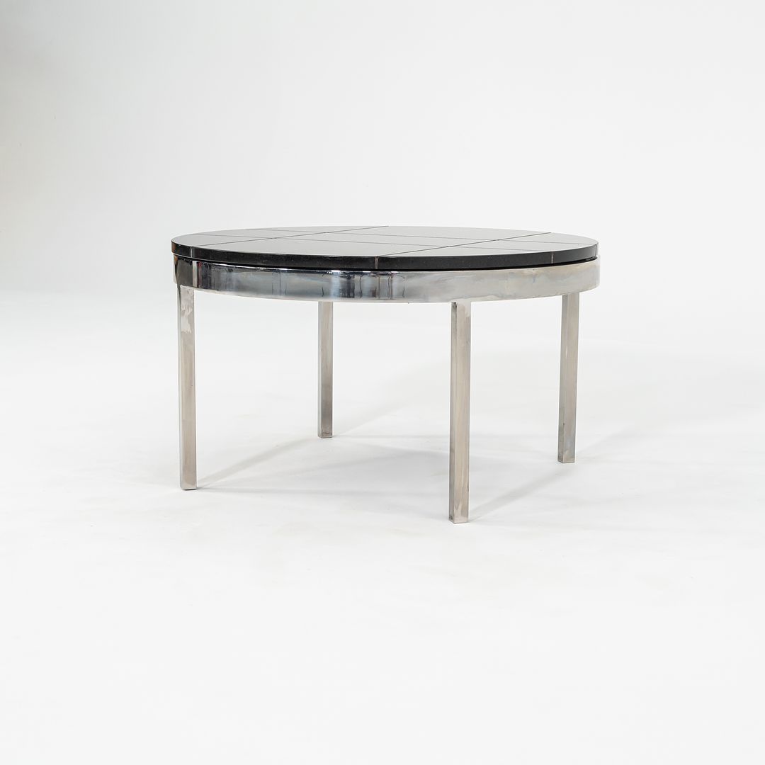 1974 Davis Allen and Gordon Bunshaft of SOM Coffee / End Table in Granite and Steel from Sears Tower 4x Available