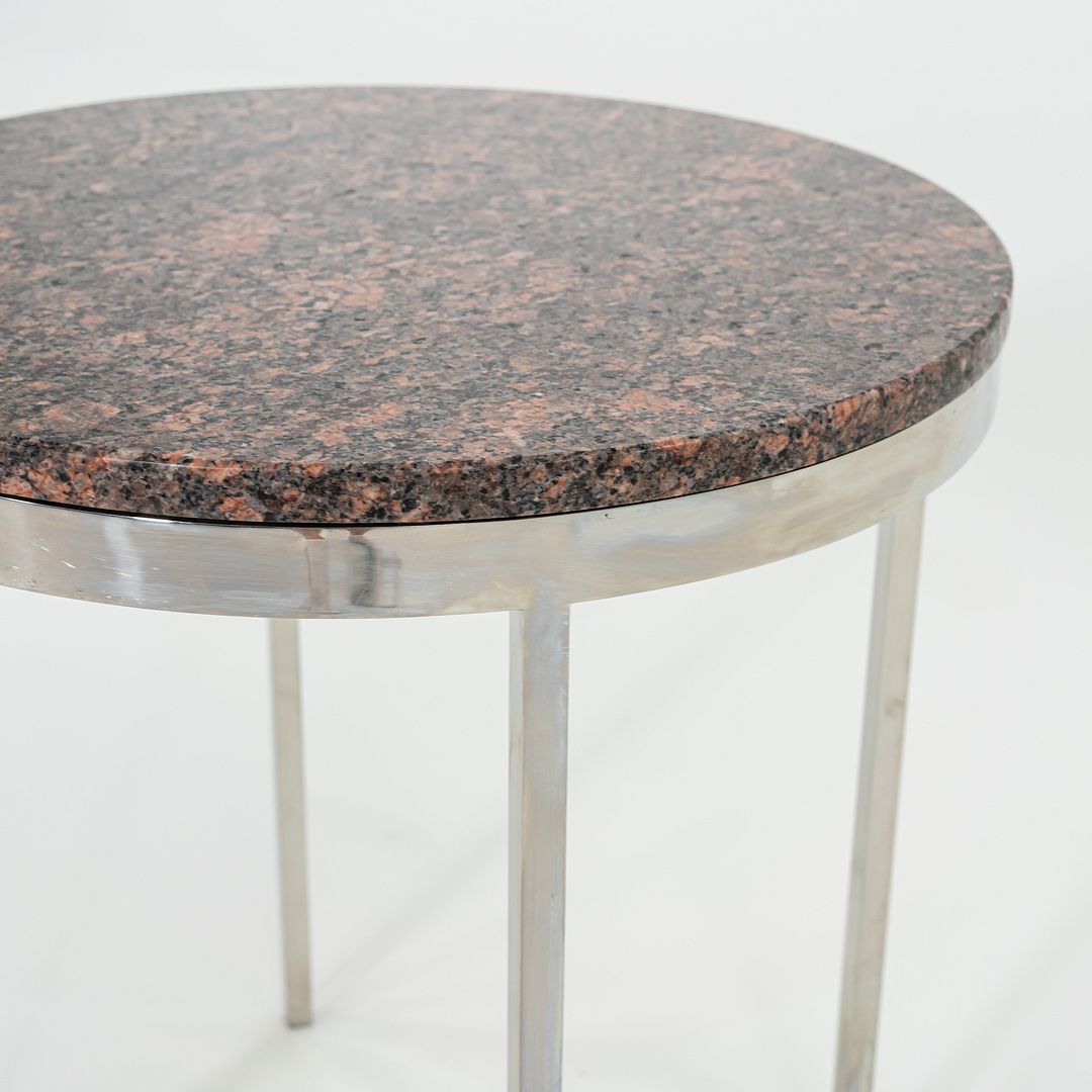 1962 Davis Allen and Gordon Bunshaft of SOM Round Side or End Table w/ Granite