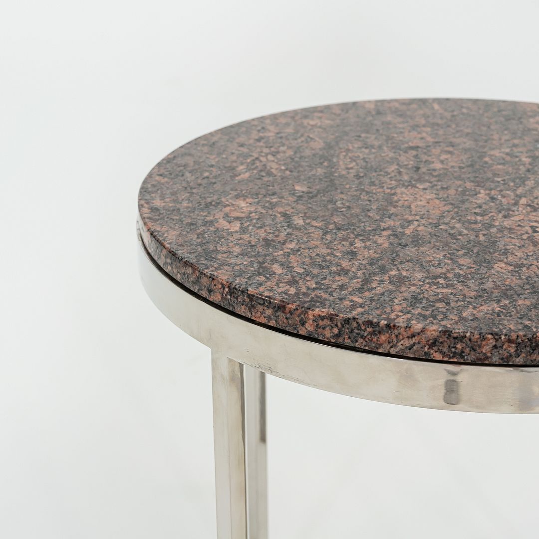 1962 Davis Allen and Gordon Bunshaft of SOM Round Side or End Table w/ Granite