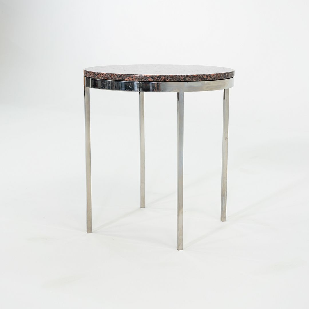 1962 Davis Allen and Gordon Bunshaft of SOM Round Side or End Table w/ Granite