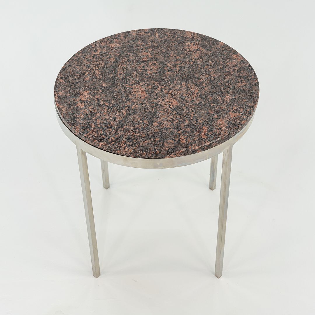 1962 Davis Allen and Gordon Bunshaft of SOM Round Side or End Table w/ Granite