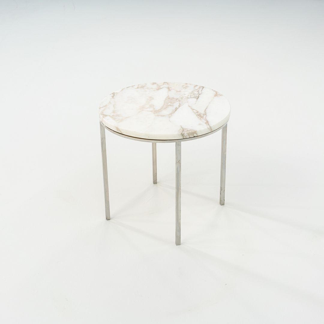 1965 Gordon Bunshaft & Davis Allen SOM TA-39 Marble & Stainless Steel Side Table