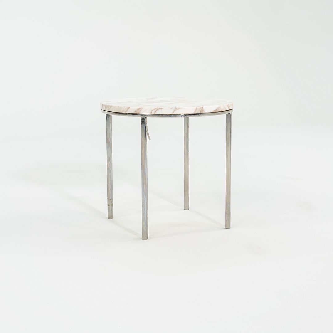 1965 Gordon Bunshaft & Davis Allen SOM TA-39 Marble & Stainless Steel Side Table