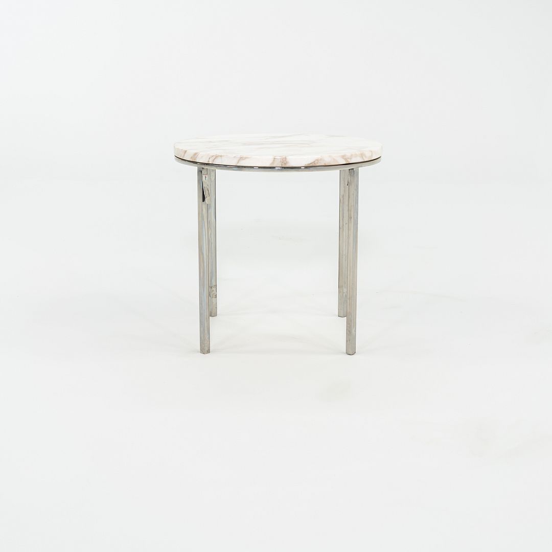 1965 Gordon Bunshaft & Davis Allen SOM TA-39 Marble & Stainless Steel Side Table
