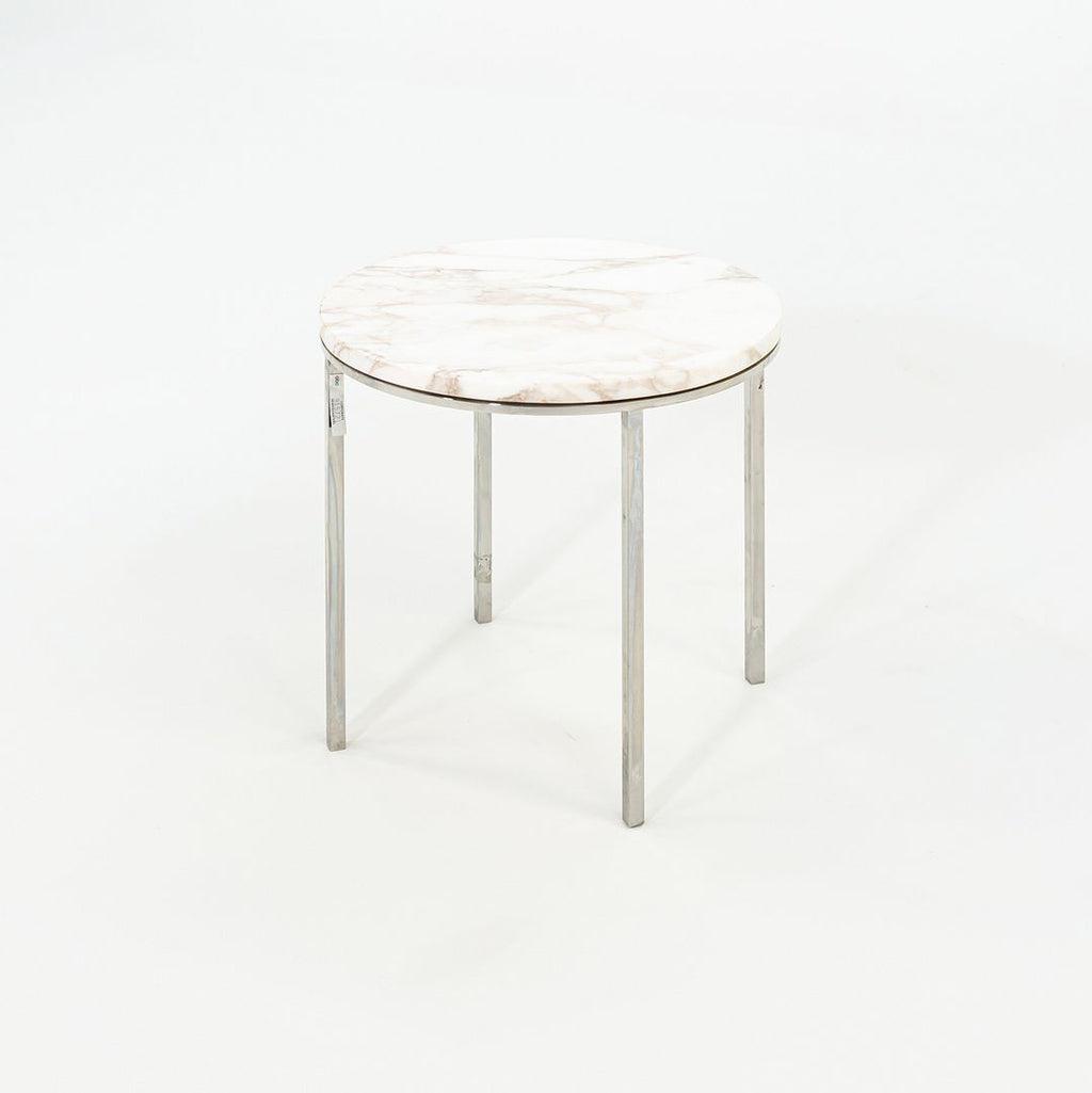 1965 Gordon Bunshaft & Davis Allen SOM TA-39 Marble & Stainless Steel Side Table
