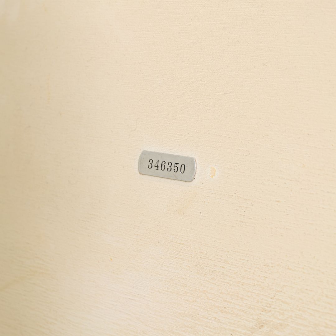 1974 Eero Saarinen for Knoll 36 inch Round Coffee Table in White Laminate