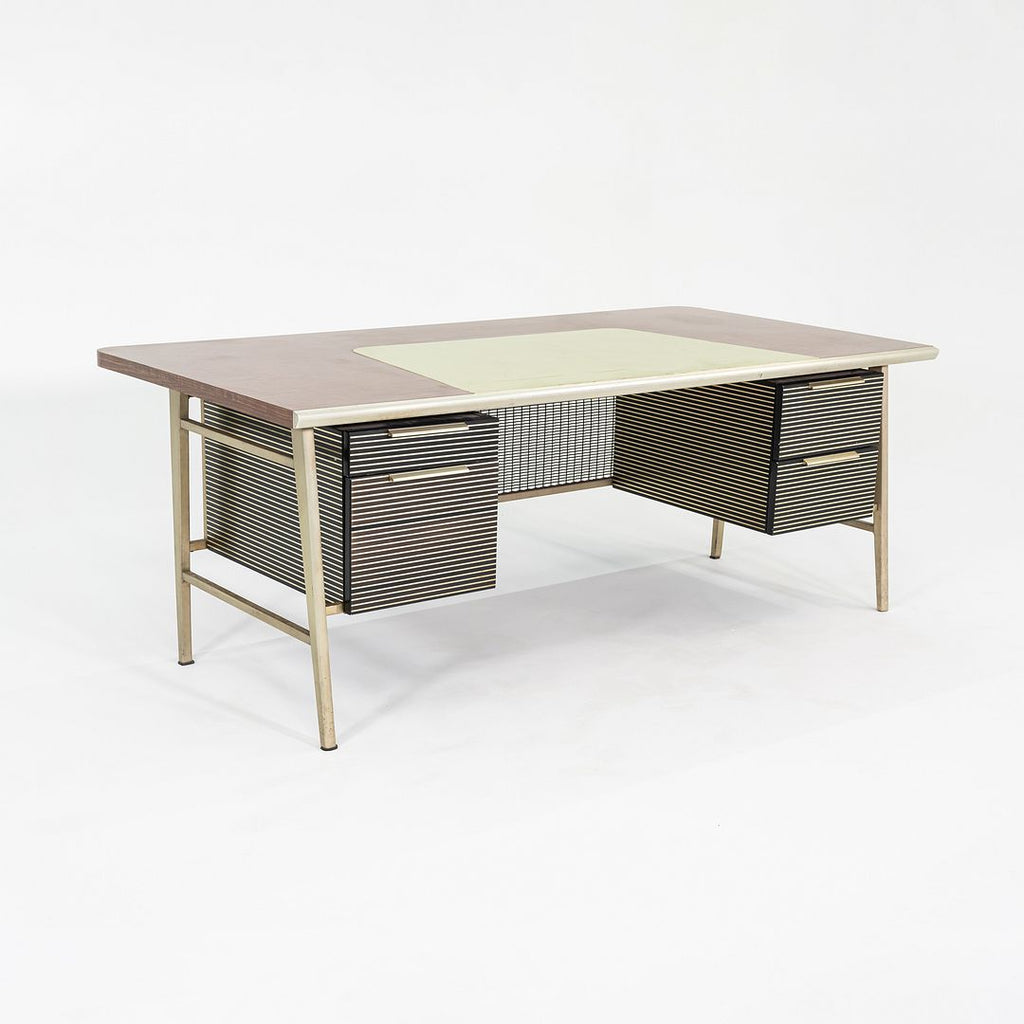 C. 1958 Gordon Bunshaft of SOM / Alcoa / GF Studios Italic Desk for General Fireproofing Co.