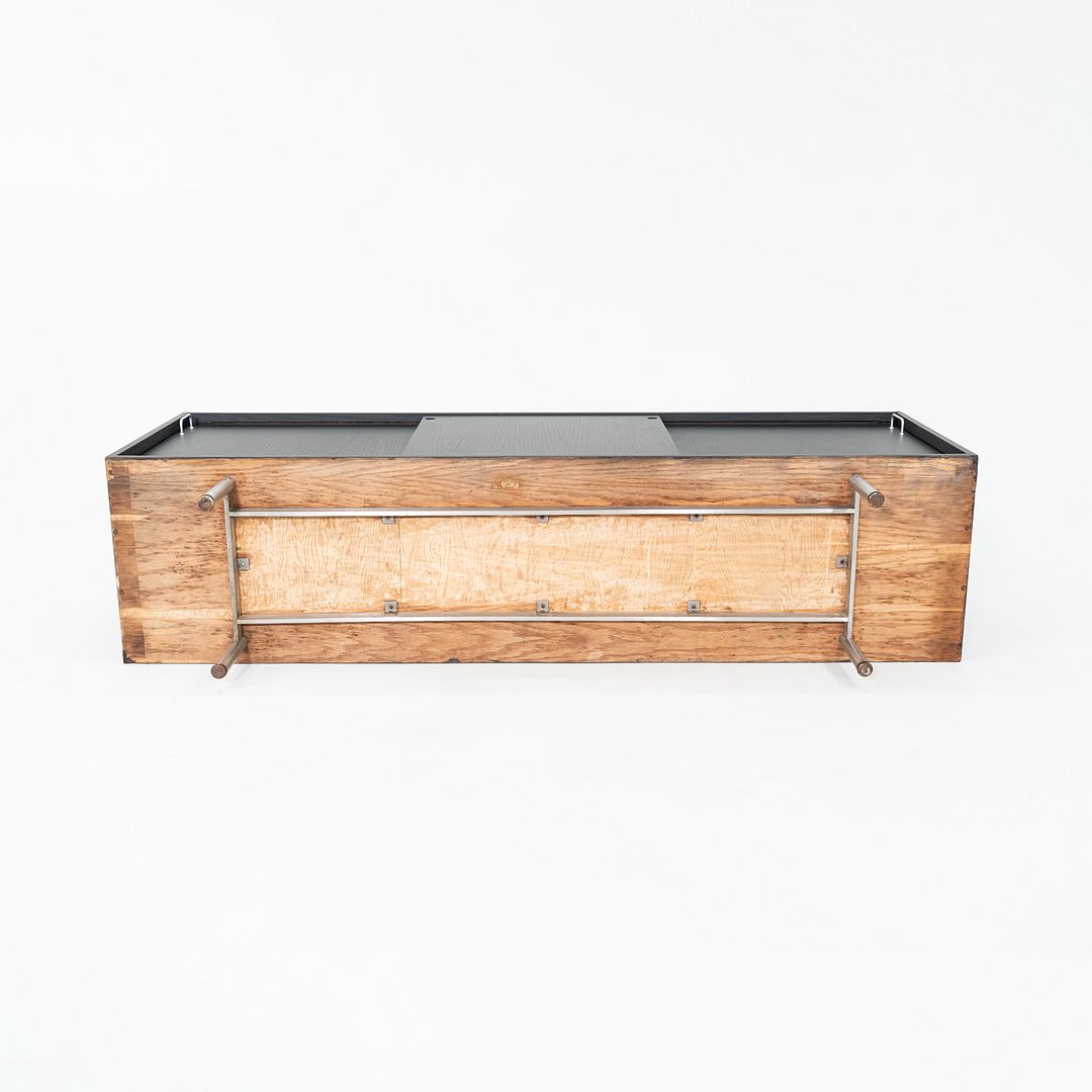 1958 Jens Risom Ebonized Oak Wood Credenza / Cabinet from Seagram Building