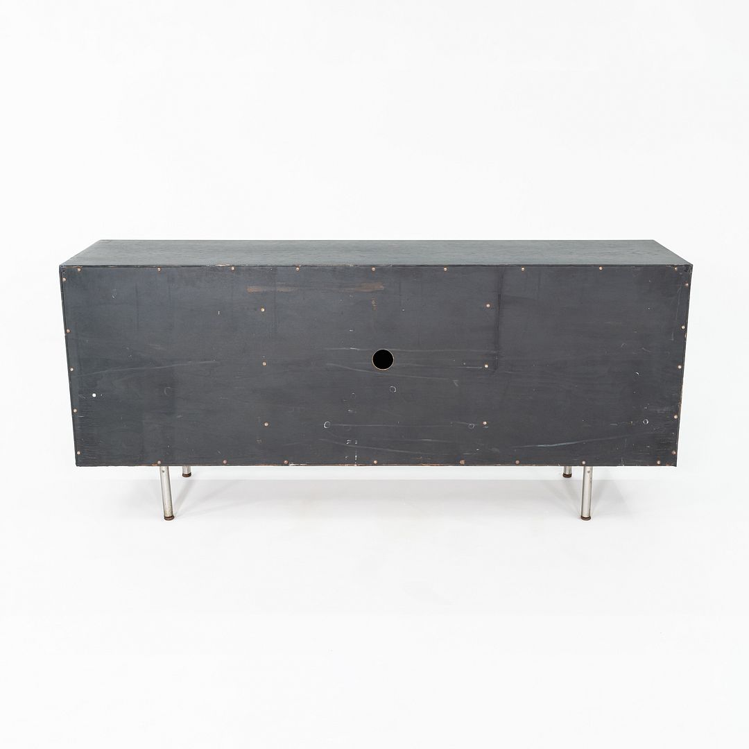 1958 Jens Risom Ebonized Oak Wood Credenza / Cabinet from Seagram Building