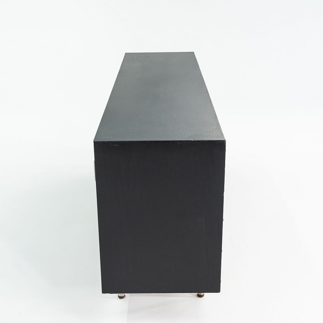1958 Jens Risom Ebonized Oak Wood Credenza / Cabinet from Seagram Building
