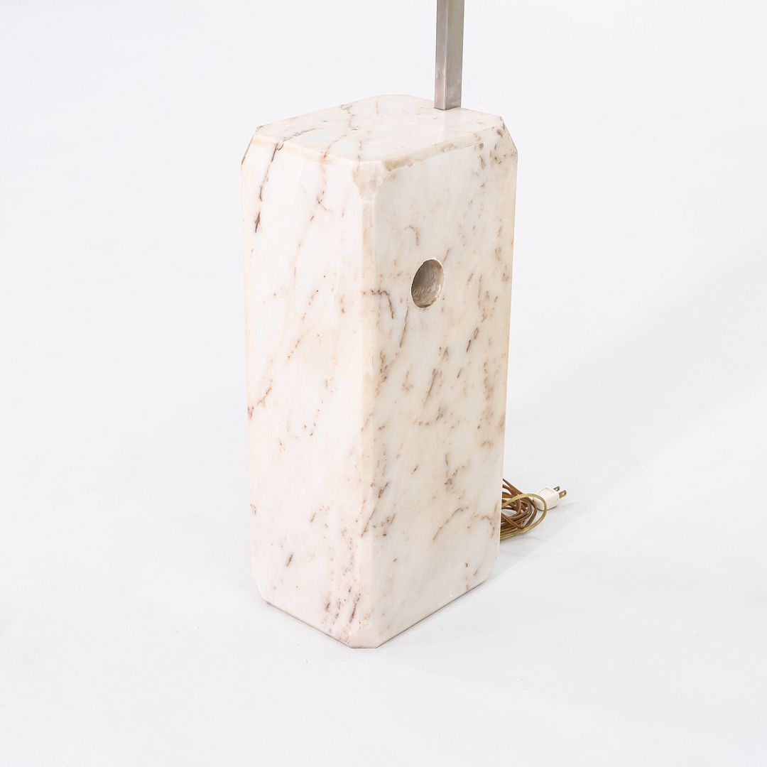 C. 1960s Achille & Pier Giacomo Castiglioni for Flos Arco Floor Lamp w/ Marble