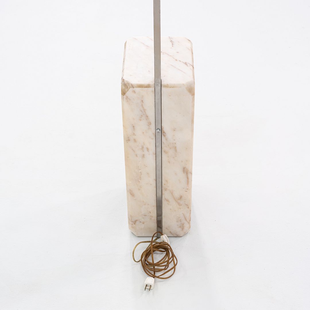 C. 1960s Achille & Pier Giacomo Castiglioni for Flos Arco Floor Lamp w/ Marble