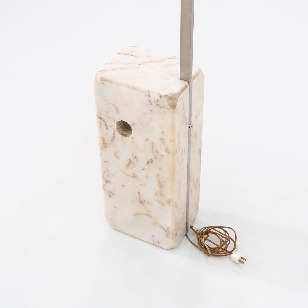 C. 1960s Achille & Pier Giacomo Castiglioni for Flos Arco Floor Lamp w/ Marble