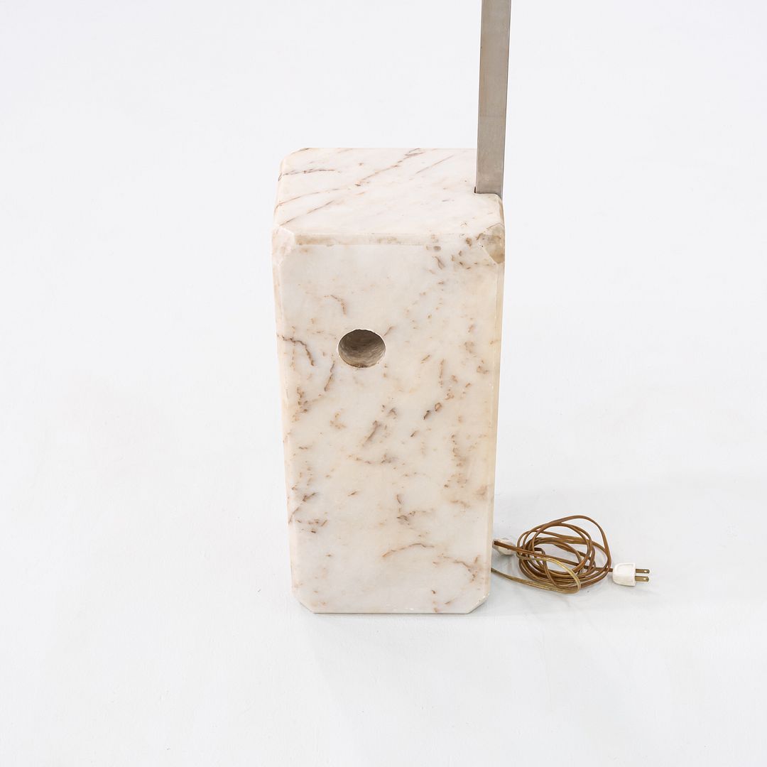 C. 1960s Achille & Pier Giacomo Castiglioni for Flos Arco Floor Lamp w/ Marble