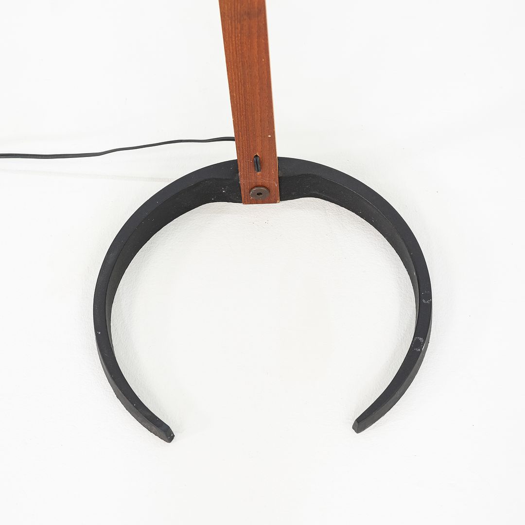 1970s Caprani Teak and Linen Timberline Floor Lamp by Mads Caprani Denmark