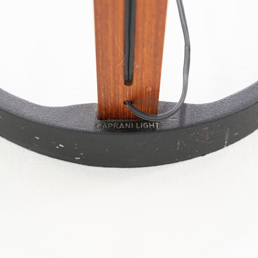 1970s Caprani Teak and Linen Timberline Floor Lamp by Mads Caprani Denmark