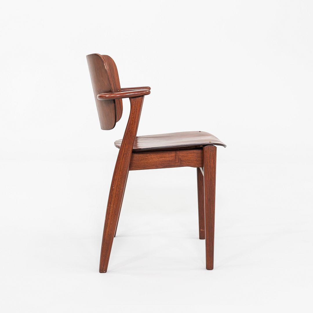 1950s Ilmari Tapiovaara Keravan Puuteollisuus Knoll Domus Chair Teak & Rosewood
