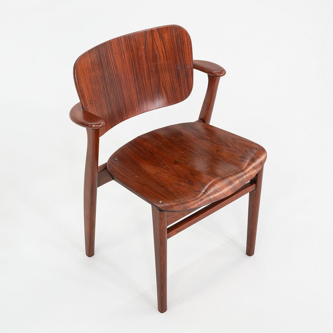 1950s Ilmari Tapiovaara Keravan Puuteollisuus Knoll Domus Chair Teak & Rosewood
