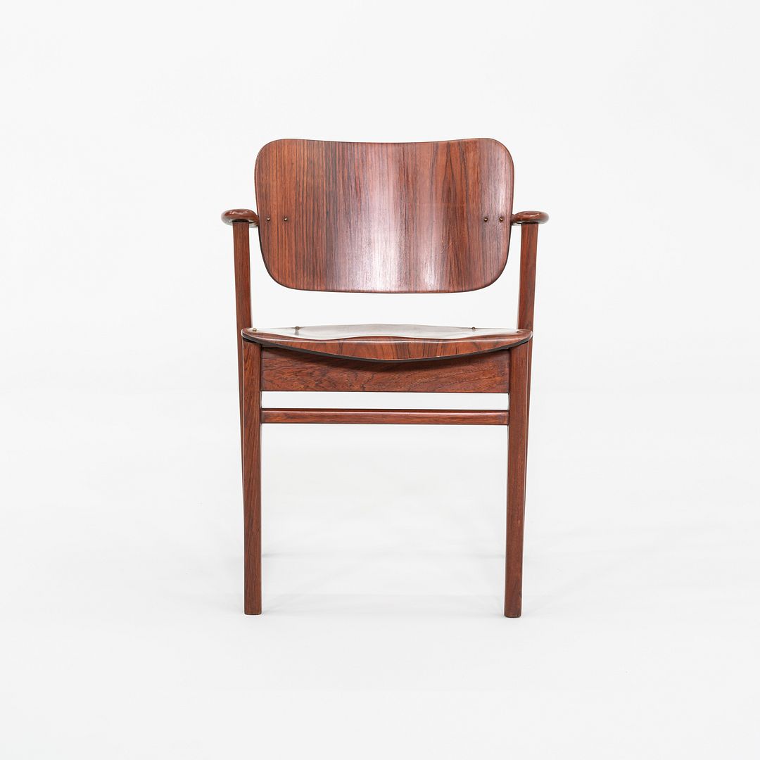 1950s Ilmari Tapiovaara Keravan Puuteollisuus Knoll Domus Chair Teak & Rosewood