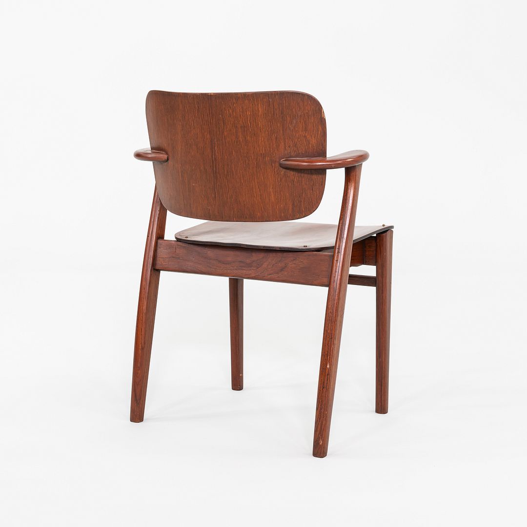 1950s Ilmari Tapiovaara Keravan Puuteollisuus Knoll Domus Chair Teak & Rosewood