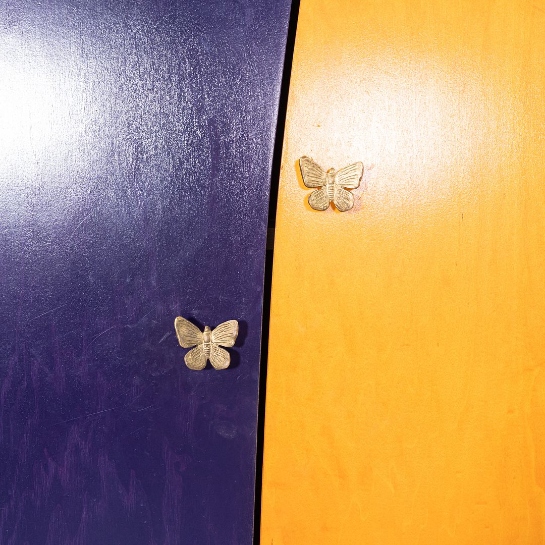 1990s Postmodern Sculptural Studio Craft Color Block Maple Armoire / Cabinet (Left)