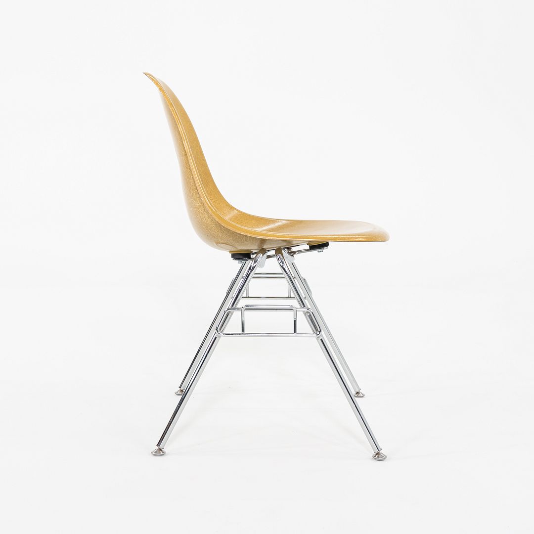 C. 2018 Eames Modernica Stacking Side / Dining Chair Yellow Fiberglass 5x Avail