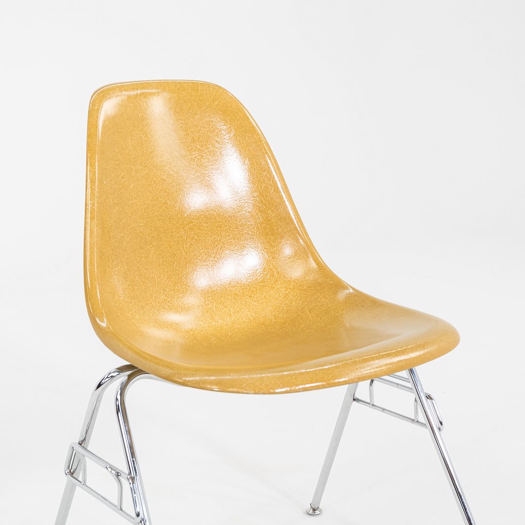 C. 2018 Eames Modernica Stacking Side / Dining Chair Yellow Fiberglass 5x Avail