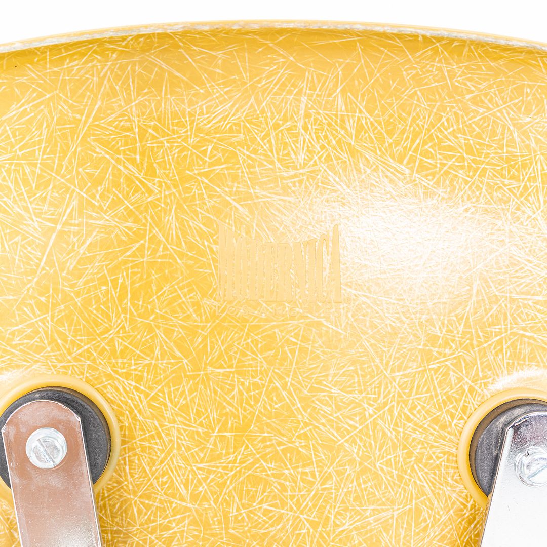 C. 2018 Eames Modernica Stacking Side / Dining Chair Yellow Fiberglass 5x Avail