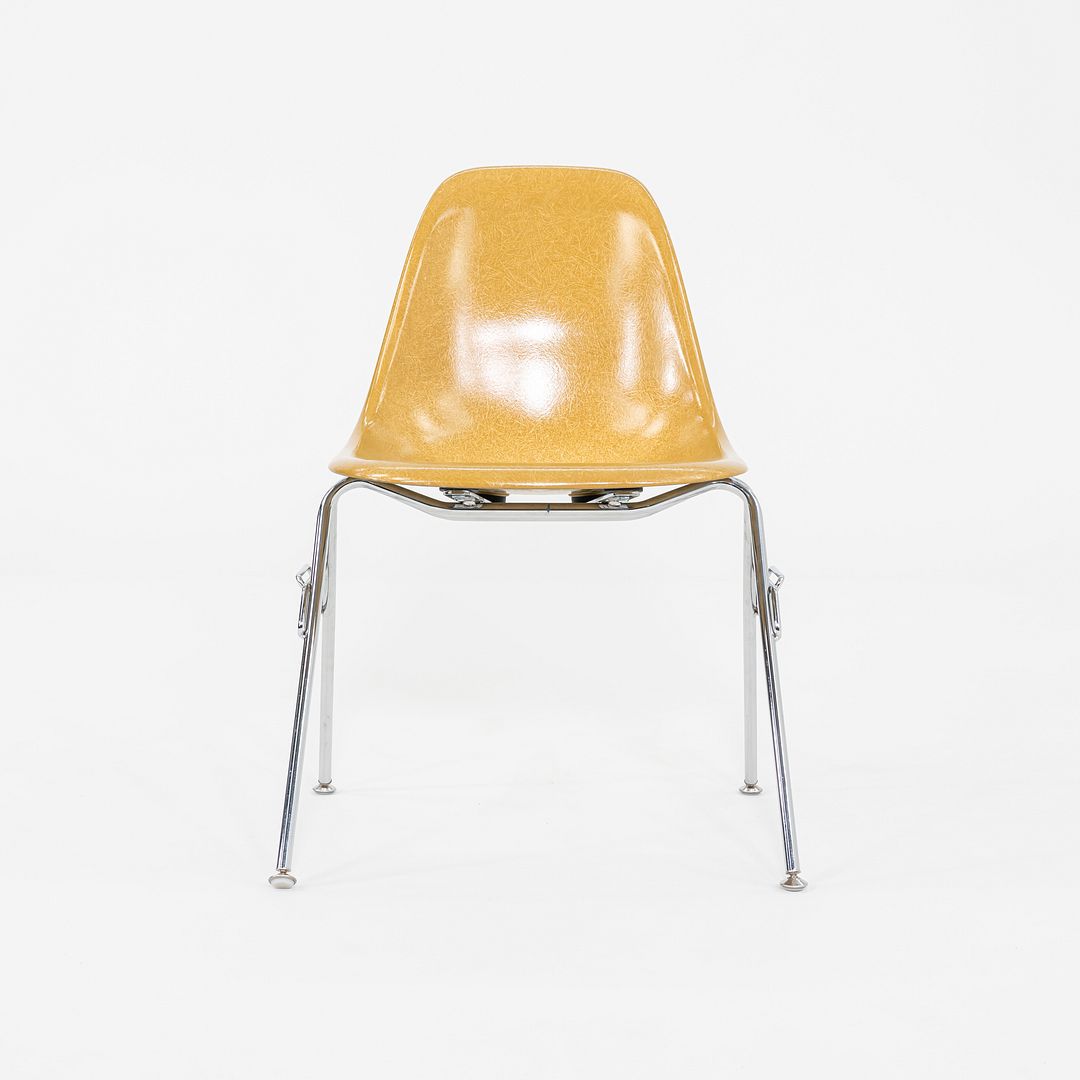 C. 2018 Eames Modernica Stacking Side / Dining Chair Yellow Fiberglass 5x Avail
