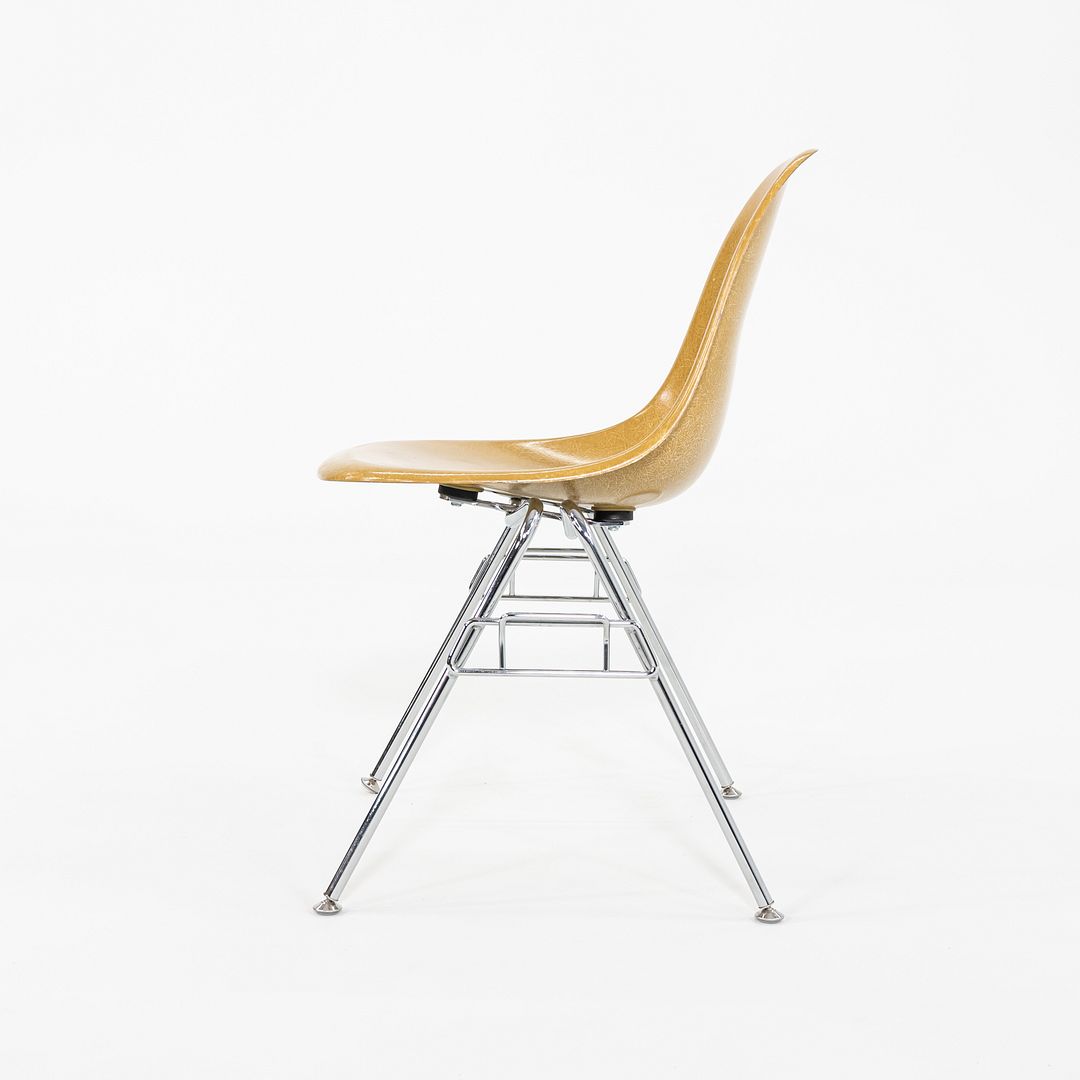 C. 2018 Eames Modernica Stacking Side / Dining Chair Yellow Fiberglass 5x Avail