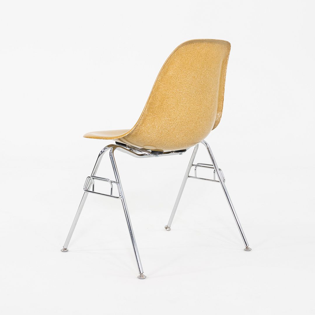 C. 2018 Eames Modernica Stacking Side / Dining Chair Yellow Fiberglass 5x Avail