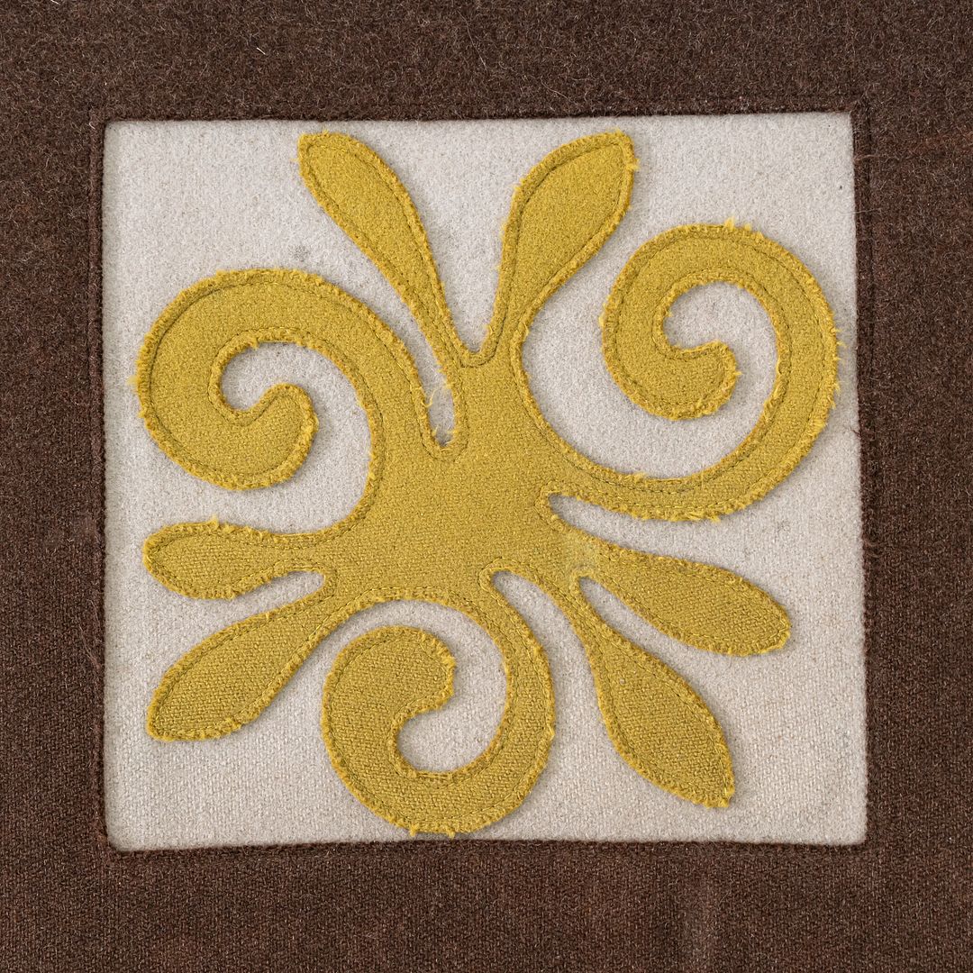 2005 Paola Lenti Rug Made in Italy 8 x 15 ft Oval in Brown and Yellow