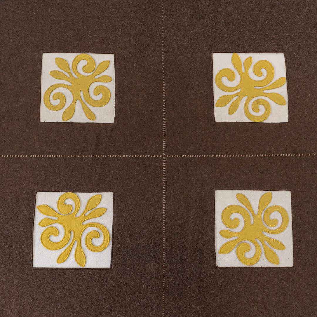 2005 Paola Lenti Rug Made in Italy 8 x 15 ft Oval in Brown and Yellow