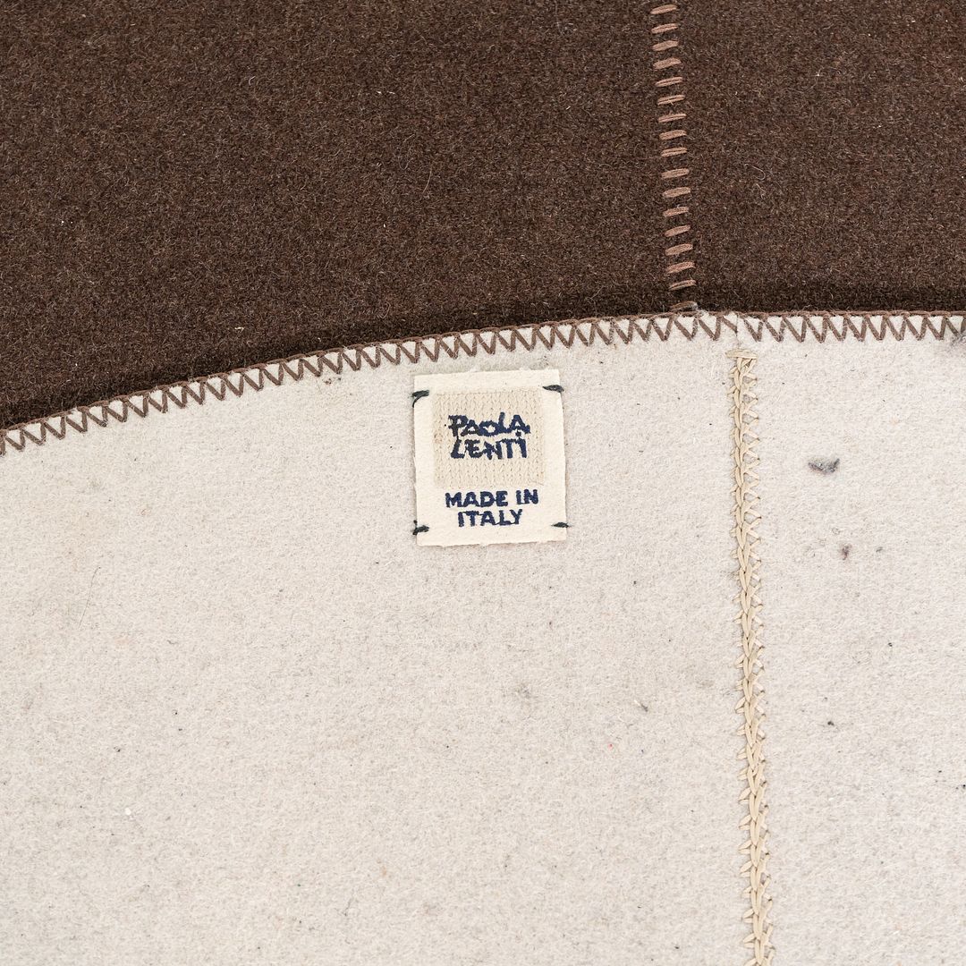 2005 Paola Lenti Rug Made in Italy 8 x 15 ft Oval in Brown and Yellow