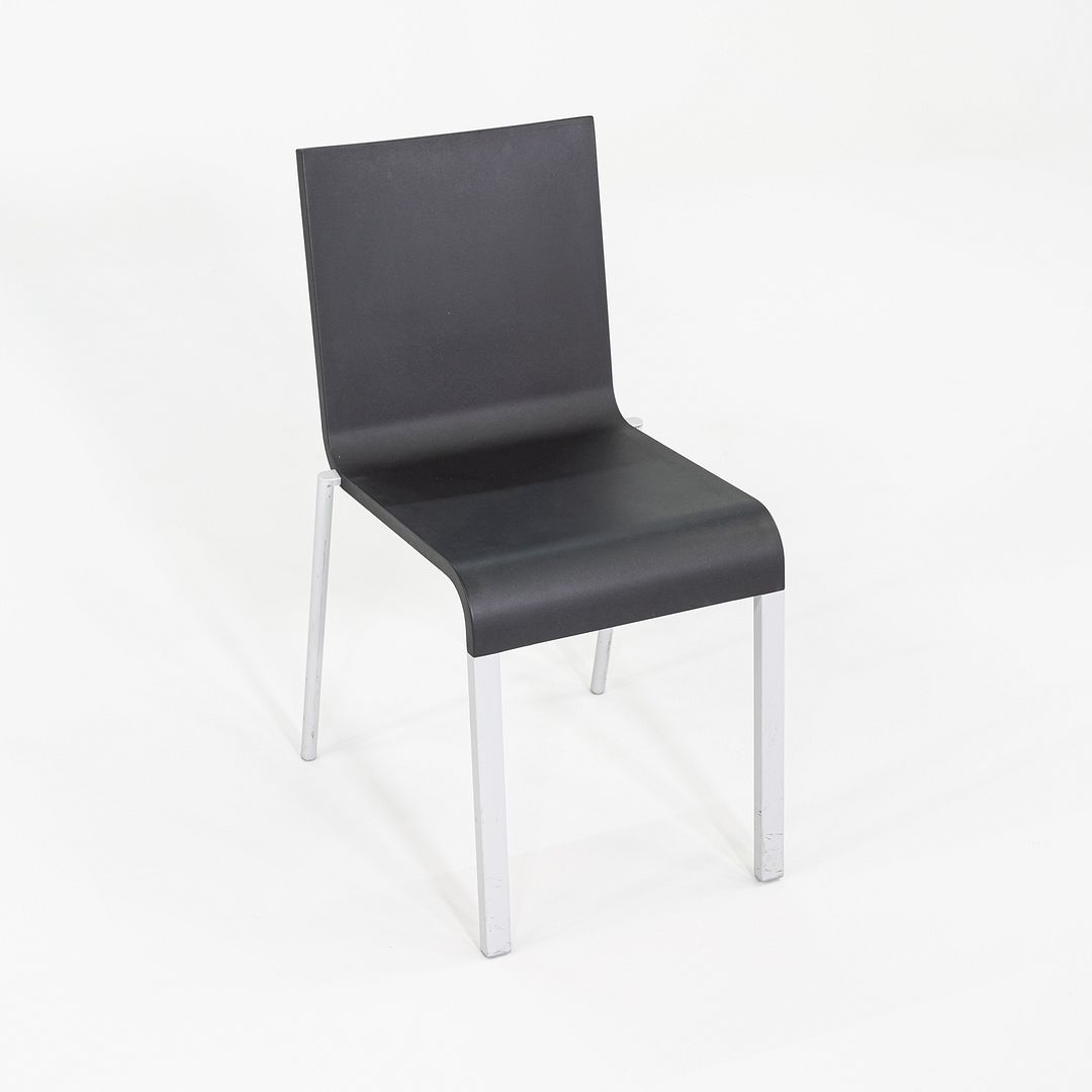 SOLD 2002 Maarten van Severen for Vitra .03 Stacking Dining Side Chairs in Black 7x Available